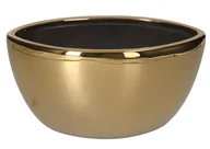 Donice - DONICZKA OSŁONKA CERAMICZNA ZŁOTA ŁÓDKA OZDOBA - miniaturka - grafika 1