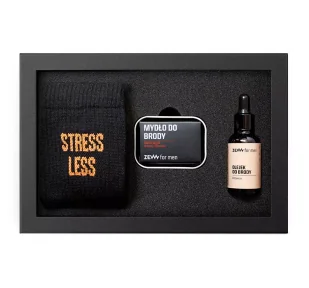 Zew for men Wyluzowany Drwal ZESTAW Olejek do brody w płynie 30 ml + Mydło do brody 85 ml + Skarpety 1 para - Zestawy kosmetyków męskich - miniaturka - grafika 1