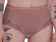 Majtki damskie - Figi MAJTKI damskie Wysokie SLOGGI Romance Maxi Z KORONKĄ Gładkie 38 M - miniaturka - grafika 1