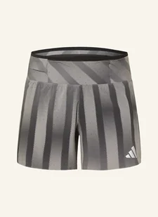 Adidas Szorty Do Biegania 2 W 1 Adizero Btn grau - Spodenki damskie - miniaturka - grafika 1