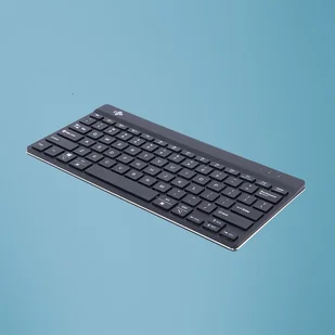 R-Go Tools Ergonomiczna R-Go Compact Break klawiatura, Bluetooth, z oprogramowaniem do robienia przerw, QWERTY (US), czarna - Klawiatury - miniaturka - grafika 1