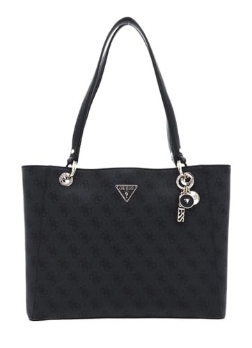 GUESS Women Noelle Girlfriend SA Bag, Coal Logo, jeden rozmiar