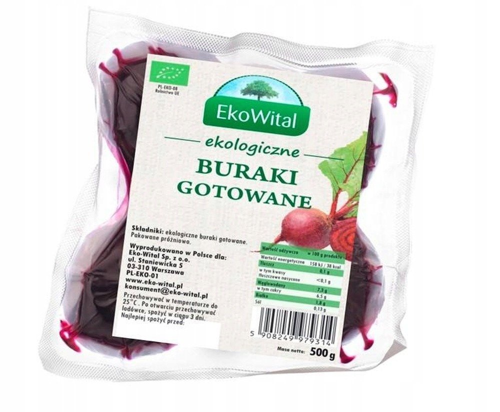 Burak gotowany w plastrach 500 g