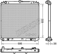 Układ chłodzenia - akcesoria - Chłodnica, układ chłodzenia silnika Denso DRM46042 - miniaturka - grafika 1