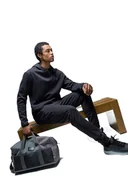 Kurtki męskie - DEFACTO CZARNA KURTKA MĘSKA Z KAPTUREM BEZ WZORU DO BIODER S 5DA - miniaturka - grafika 1