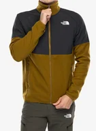 Bluzy sportowe męskie - Bluza rozpinana The North Face Glacier Heavyweight Full Zip Jacket - moss green/asphalt grey - miniaturka - grafika 1
