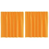 Zasłony - vidaXL Zasłony woalowe z kieszeniami na drążek 2 szt. Pomarańczowe - miniaturka - grafika 1