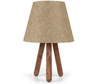 Lampy stojące - Lampa stołowa AYD 1xE27/60W/230V beżowa/brązowa - miniaturka - grafika 1