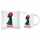 Gadżety dla niej i dla niego - ZESTAW PREZENT PODUSZKA + KUBEK MERIDA WALECZNA - miniaturka - grafika 1