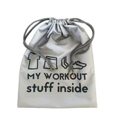 Plecaki worki - WOREK SPORTOWY NA BUTY I ODZIEŻ, TRENING, EKOLOGICZNY, Fit Sack - miniaturka - grafika 1