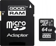 Karty pamięci - Goodram Karta Pamięci 64 Gb Micro Sdhc + Adapter Sd 10Class - miniaturka - grafika 1
