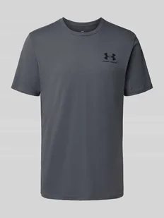 T-shirt z nadrukiem z logo - Koszulki męskie - miniaturka - grafika 1