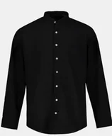 Koszule męskie - Jp 1880 Koszula Męska Z Długim Rękawem Czarna Gładka 41/42 Jhg - miniaturka - grafika 1