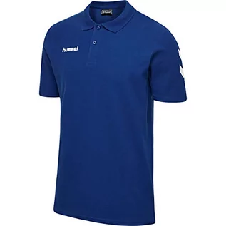 Koszulki męskie - Hummel HMLGO COTTON koszulka polo, niebieska, 2XL - grafika 1