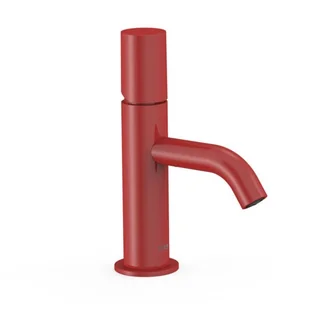 Bateria umywalkowa Tres Study czerwony połysk 26190301TRO - Baterie umywalkowe - miniaturka - grafika 1
