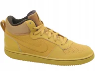 Buty sportowe damskie - Nike Court Borough MID Force Buty Trapery Wysokie Za Kostkę Żółte Miodowe - miniaturka - grafika 1