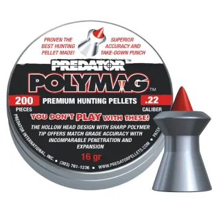 Śrut 5,50 mm JSB Predator Polymag 200 szt - Amunicja do wiatrówek - miniaturka - grafika 1