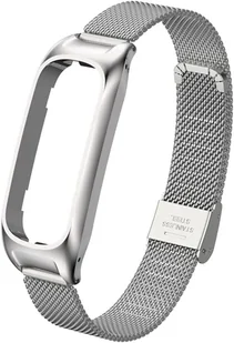 Pasek Metalowy z Zapięciem Braders Bransoleta do Oppo Band srebrny - Akcesoria do smartwatchy - miniaturka - grafika 1