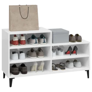 Lumarko Szafka na buty, wysoki połysk, biała, 102x36x60 cm - Szafki na buty - miniaturka - grafika 8