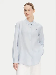 Tommy Hilfiger Koszula WW0WW44679 Błękitny Regular Fit - Koszule damskie - miniaturka - grafika 1