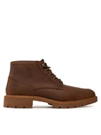 Botki męskie - Timberland Trzewiki ELMHURST CHUKKA WR BASIC TB0A29E32031 Brązowy - miniaturka - grafika 1