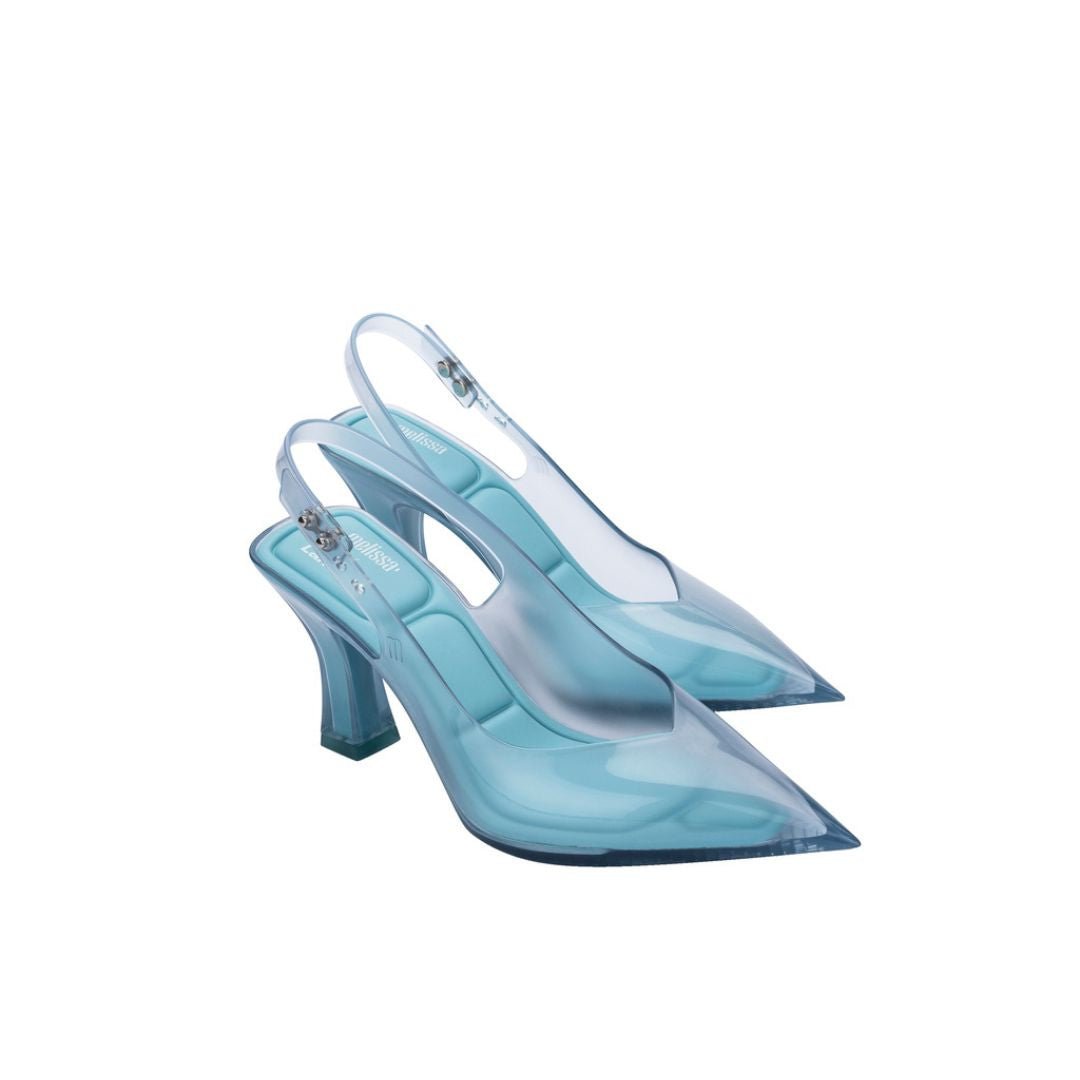 Melissa Slingback Heel + Larroude Ad Blue Szpilki Damskie Niebieskie 41/42