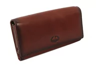 Portfele - Portfel Damski Skórzany El Forest (PL) Klamra Wewnątrz Skóra Bydlęca 919 29 RFID BRĄZOWY 16,5 x 9 x 3 [cm] - miniaturka - grafika 1