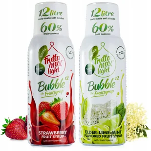 Zestaw 2 koncentratów FruttaMax Truskawka Limonka-Mięta Light - Syropy i koncentraty owocowe - miniaturka - grafika 1