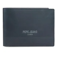 Portfele - Pepe Jeans Głęboki poziomy portfel z portmonetką niebieski 11,5x8x1 cm Skóra by Joumma Bags, Niebieski, Talla única, Poziomy portfel z portfelem - miniaturka - grafika 1