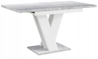 Stoły - Stół nowoczesny rozkładany Beton Biały 120-160/80 cm - miniaturka - grafika 1