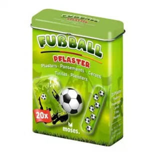 Moses Plastry z opatrunkiem dla dzieci futbol 20 szt. - Apteczki i materiały opatrunkowe - miniaturka - grafika 1