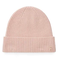 Czapki damskie - Czapka Tommy Hilfiger Th Cashmere AW0AW17772 Różowy - miniaturka - grafika 1
