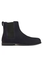 Botki męskie - Calvin Klein Sztyblety Ess Rubber Chelsea Su HM0HM02055 Czarny - miniaturka - grafika 1
