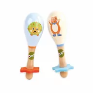 Instrumenty muzyczne dla dzieci - Oops, Drewniane Marakasy, Miś - miniaturka - grafika 1