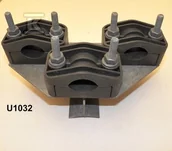 Inne akcesoria elektryczne - Uchwyt U-1 słupa wirowego potrójny fi 25-46mm - miniaturka - grafika 1