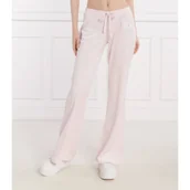 Dresy damskie - Juicy Couture Spodnie dresowe HERITAGE DOG CREST KAISA | flare fit - miniaturka - grafika 1