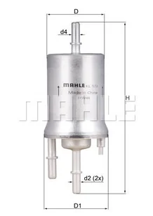 Filtr paliwa Mahle KL 572 - Filtry paliwa - miniaturka - grafika 1