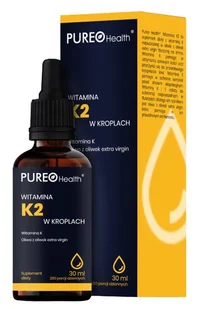 TRADIX GROUP PUREO HEALTH Witamina K2 w kroplach, 30ml - Stawy, mięśnie, kości - miniaturka - grafika 1