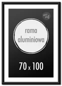 Ramki na zdjęcia - Ramka na zdjęcia 70x100 cm Ramki aluminiowe 100x70 cm czarna - miniaturka - grafika 1