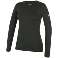 Koszulki sportowe damskie - Koszulka damska Zulu Merino 160 Long Rozmiar: M / Kolor: zielony - miniaturka - grafika 1