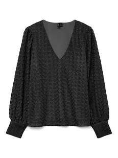 Vero Moda Bluzka w kolorze czarnym - Bluzki damskie - miniaturka - grafika 1