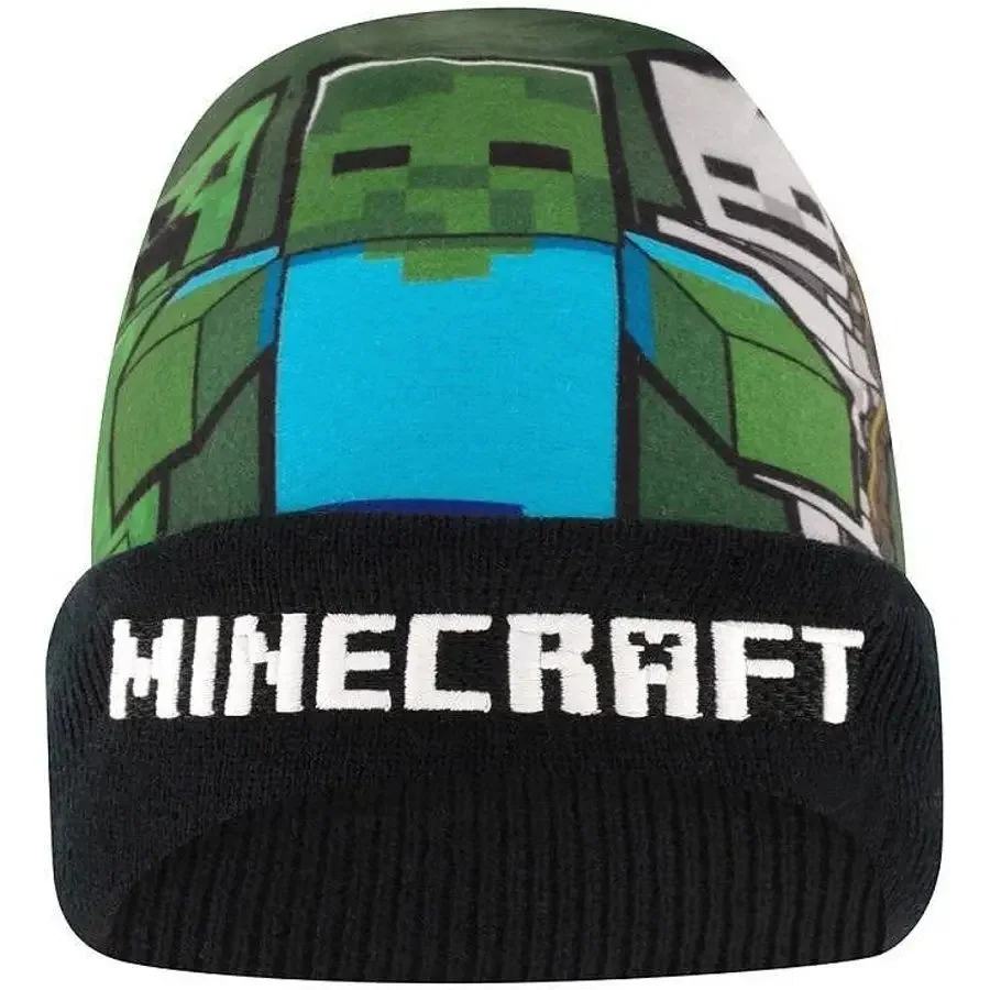 CZAPKA MINECRAFT ZIMOWA CREEPER JESIENNA STEVE CHŁOPIĘCA 54cm