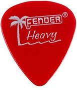 Kostki gitarowe - Fender California Clear heavy red kostka gitarowa - miniaturka - grafika 1