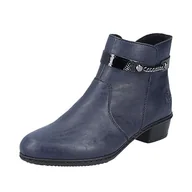 Moda i Uroda OUTLET - Rieker Damskie buty Y0783, modne, niebieskie, rozmiar 39, niebieski, 39 EU - miniaturka - grafika 1
