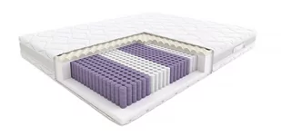 Hilding Materac sprężynowy Flamenco velvet biały 140x200 - Materace - miniaturka - grafika 1