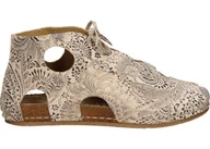 Botki damskie - Maciejka Trzewiki 03426-02/00-6 38 Skórzane na platformie beżowe - miniaturka - grafika 1