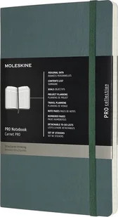 Moleskine Notes MOLESKINE Professional L (13x21 cm), miękka oprawa, forest green, 192 stron, zielony - Zeszyty szkolne - miniaturka - grafika 1