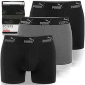 Majtki damskie - Puma Bokserki Męskie Black Bawełna 3 Pak Rozmiar S - miniaturka - grafika 1