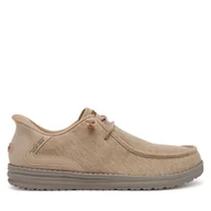Mokasyny męskie - Mokasyny Skechers Melson-Coronado 210959/TPE Beżowy - miniaturka - grafika 1