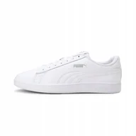 Sneakersy męskie - Puma Uniseks Smash V2 L Sneakersy, Biały (Puma - miniaturka - grafika 1